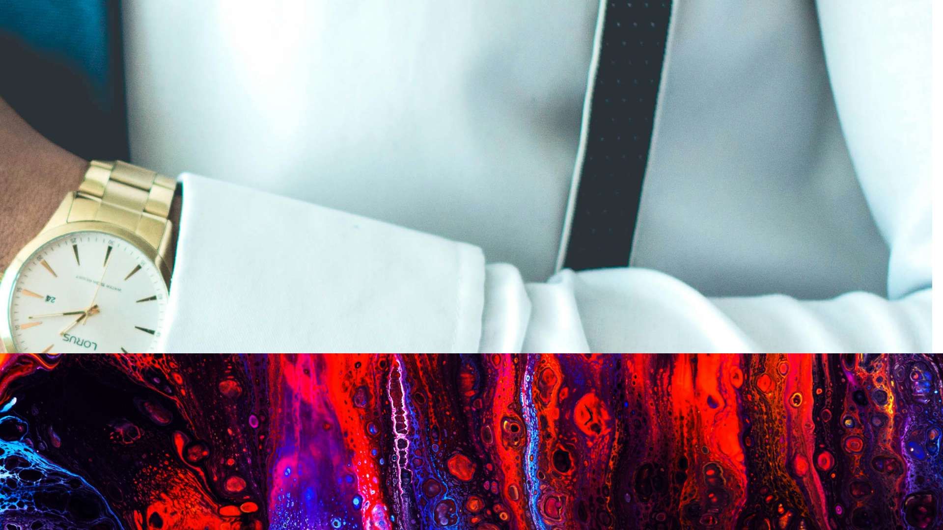 Abstract Art Overlay on Watch and Cuff for Importance of Investment Banking Training