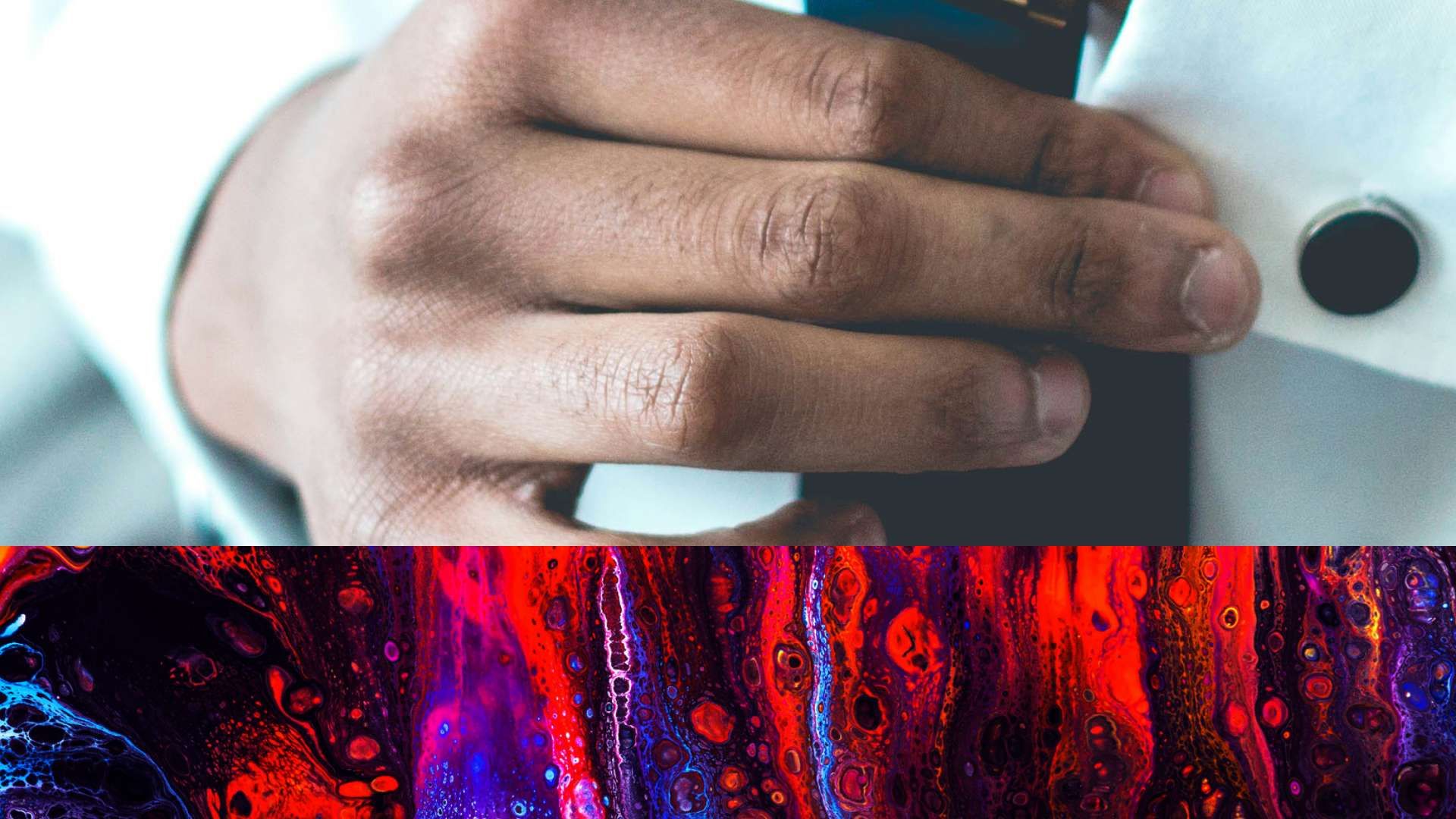 Hand on Button Abstract Art for Importance of Investment Banking Training