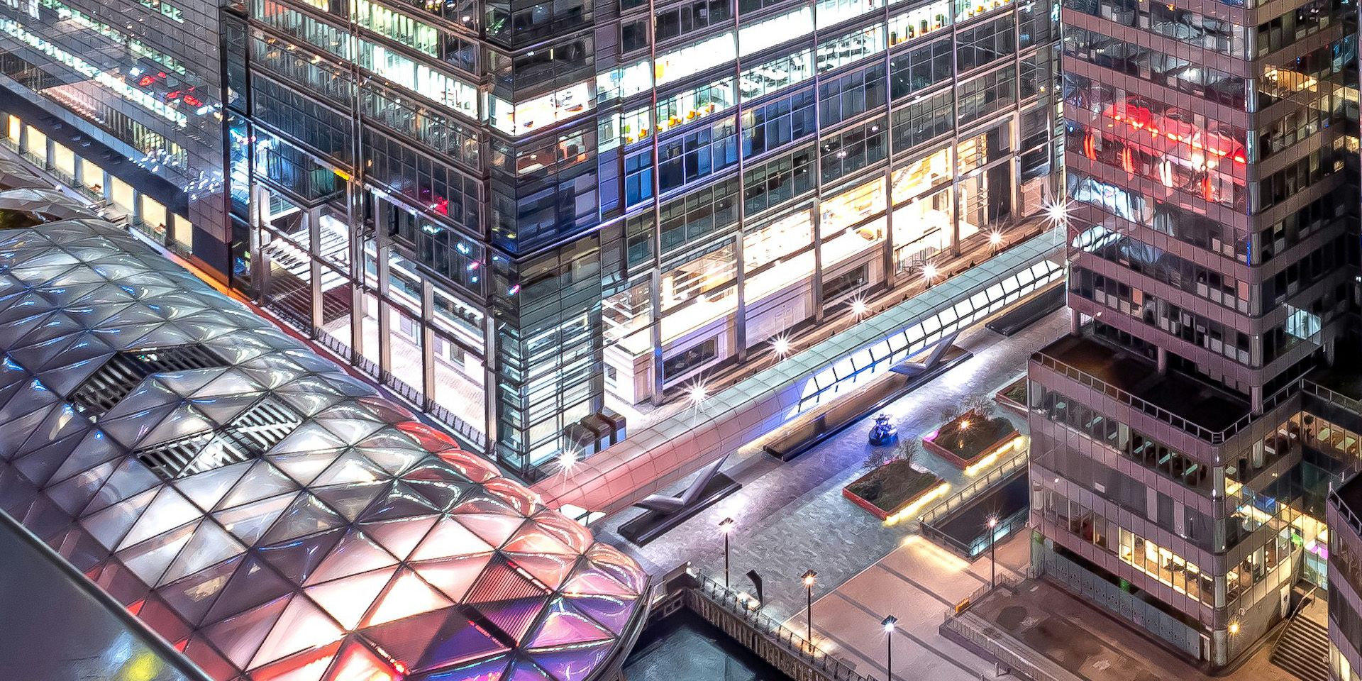 Night View of Modern Corporate Buildings for Corporate Finance vs Investment Banking: Everything You Need to Know