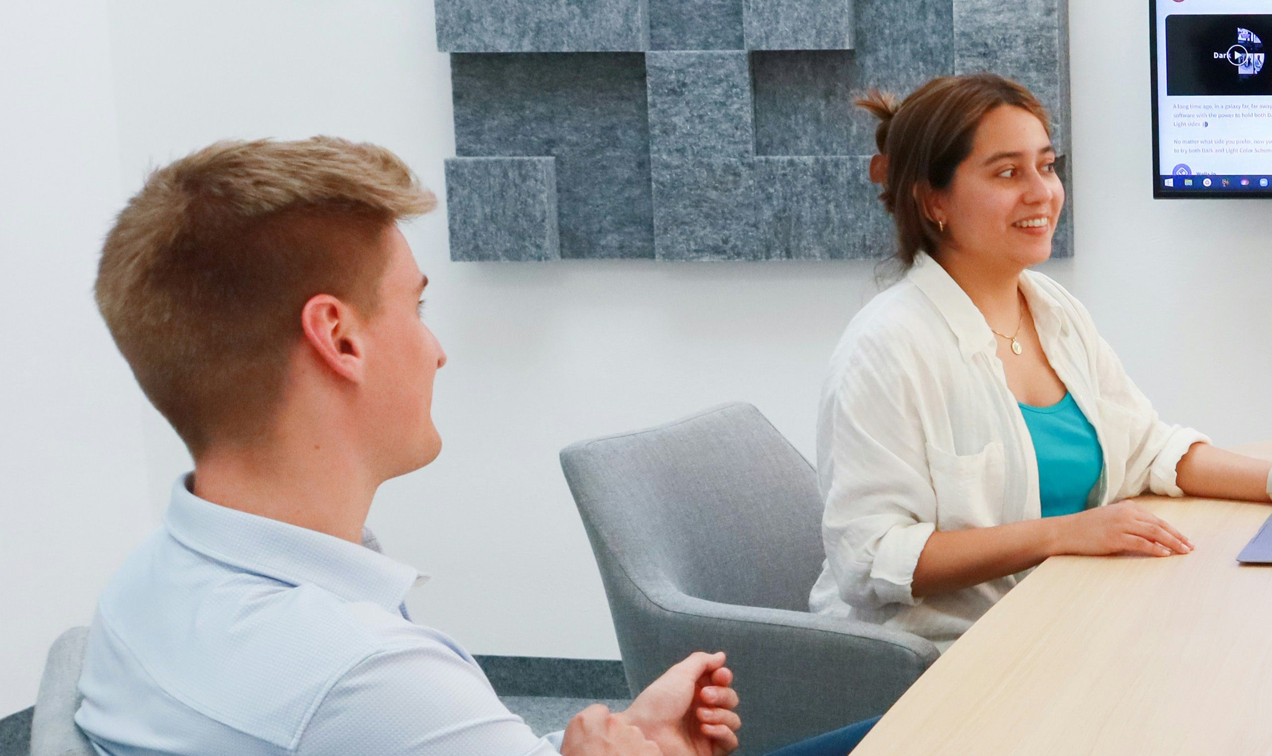 Office Meeting with Smiling Team for How to Gain Practical Finance Experience: Boost Your Skills with Simulations