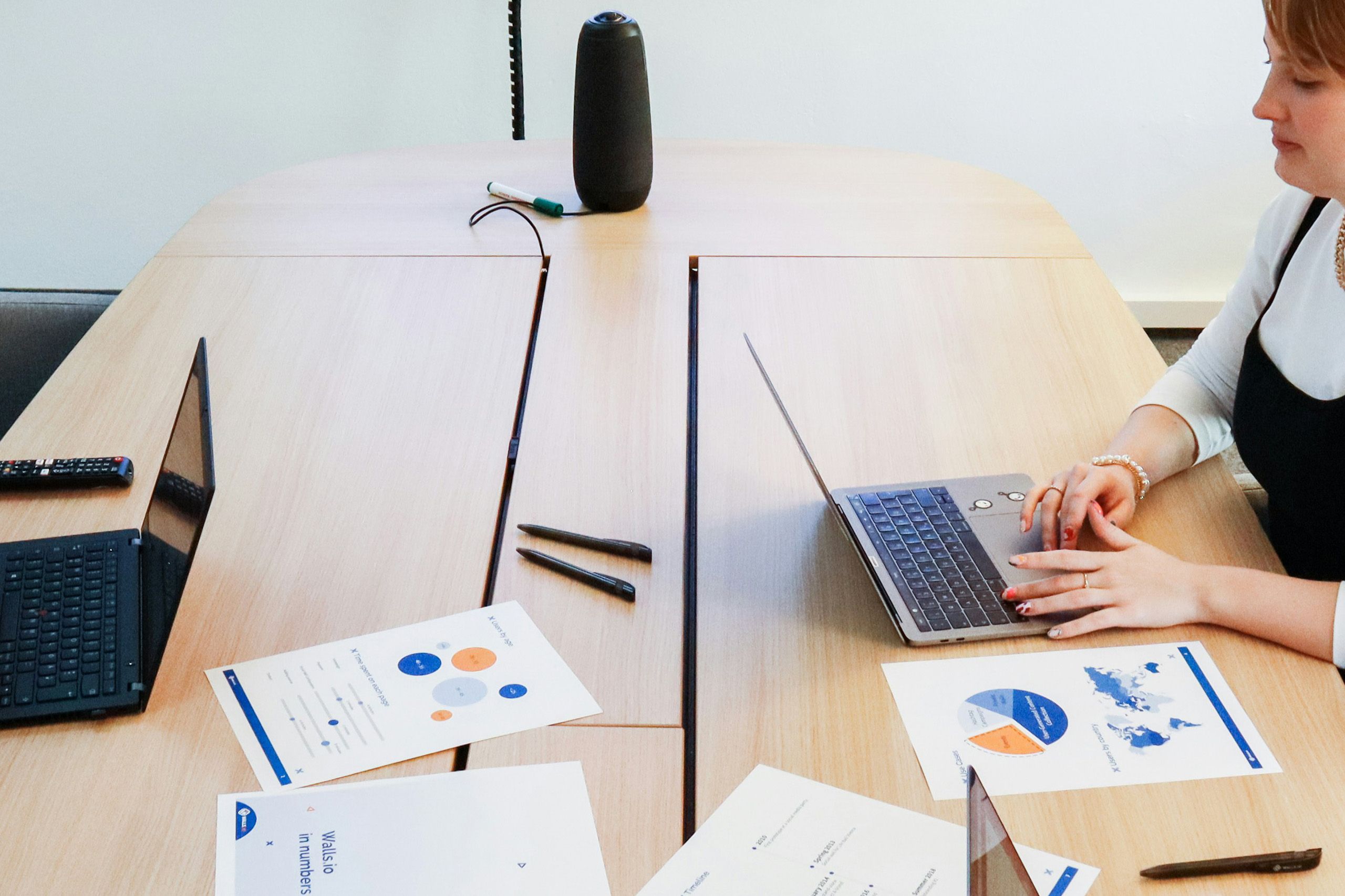 Professional woman working at modern office table for How to Start a Career in Corporate Finance: Skills, Simulations, and Strategies